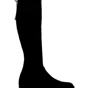 The Kneezie boot by Stuart Weissman.  Brand New in box. Size 6.5. Suede Black